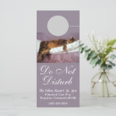 Feline Resort Do Not Disturb Custom Rack Card (Standing Front)