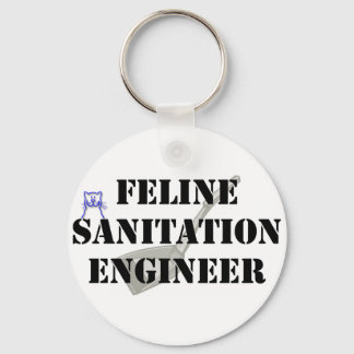 Feline Sanitation Engineer Keychain