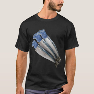 Feline Sardines — Mediterranean Cat Design T-Shirt