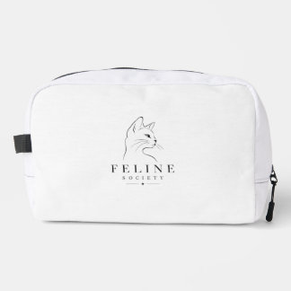 Feline Society Minimalist Cute Cat Cosmetic Bag .