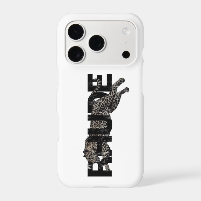 Feline Spirit Animal Text iPhone Case (Back)