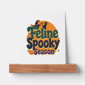Feline Spooky Season Picture Ledge