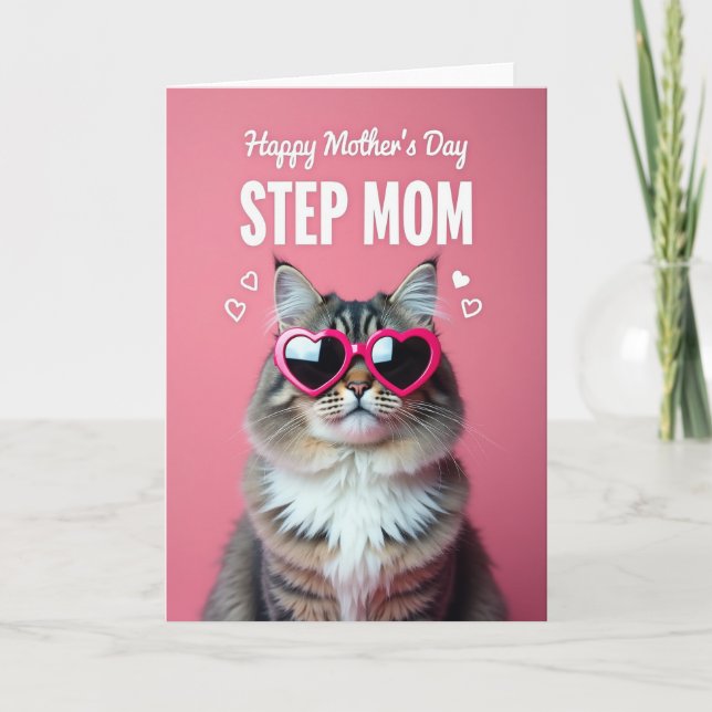 Feline Step Mom Day Art Card (Front)
