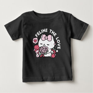 Feline the Love - Cute Valentine’s Cat Design Baby T-Shirt