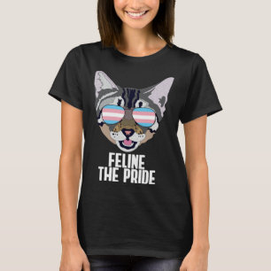 Feline The Pride Cat Trans Pride T-Shirt