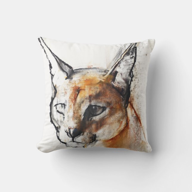 Feline Throw Pillow (Front)