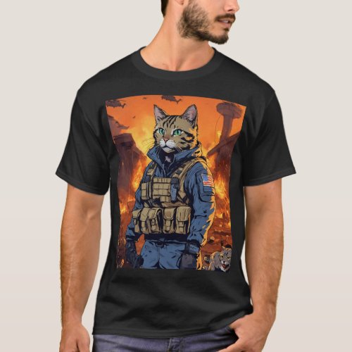  Feline Warfare Claws of Fury T_Shirt