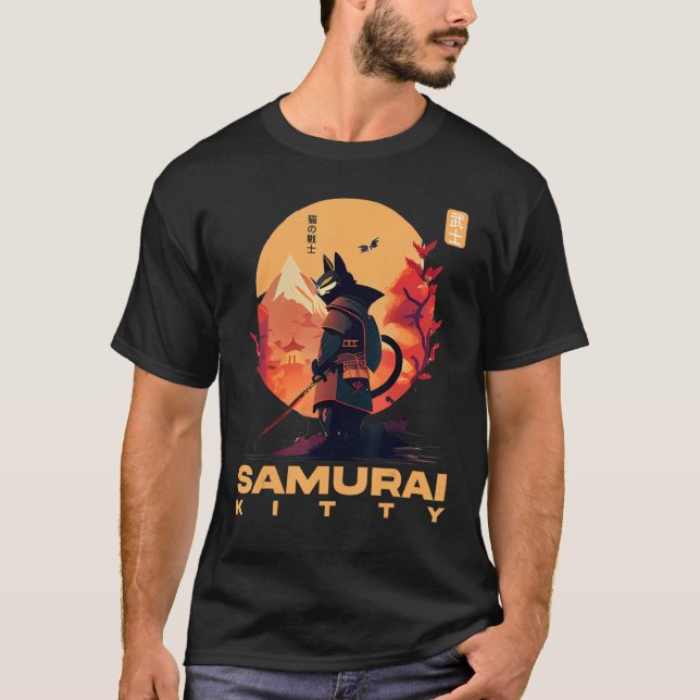 Feline Wonders The Rise of Samurai Kitty T-Shirt (Front)