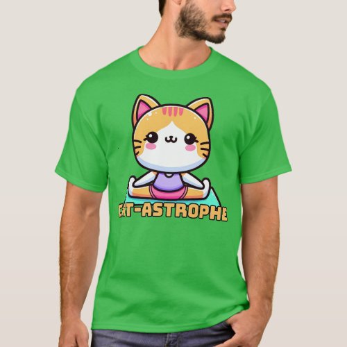 Feline Yoga instructor T_Shirt