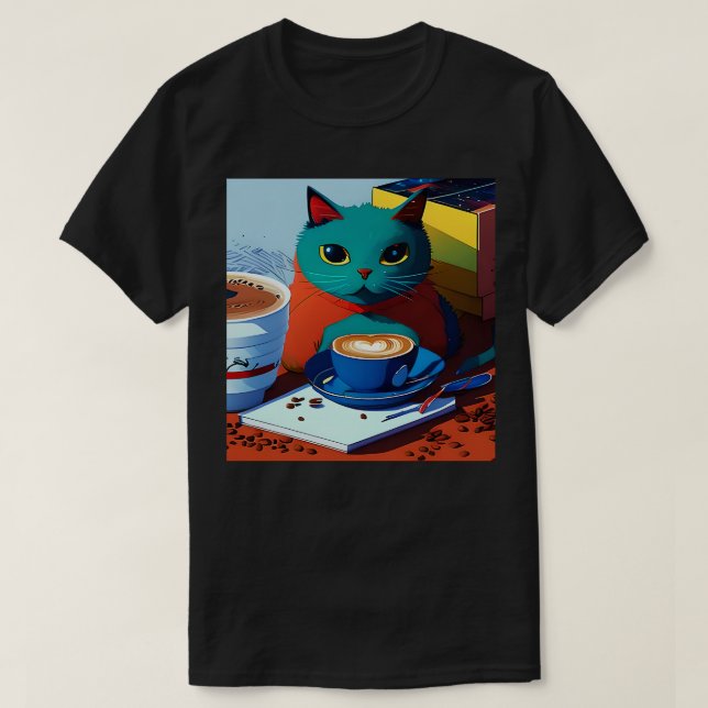 FelineFueled Art 19 T-Shirt (Design Front)