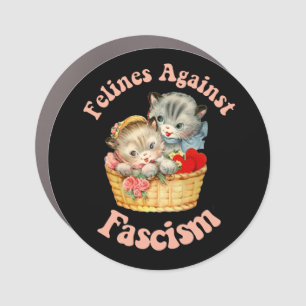 Felines Against Fascism Car Magnet