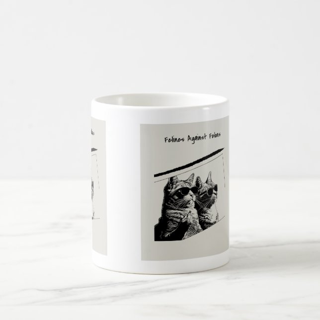 Felines Against Felons Coffee Mug (Center)