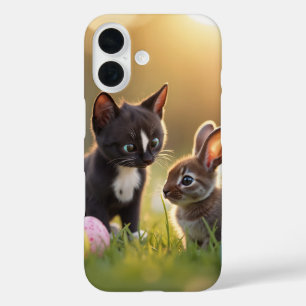 Felini & Fluffy: An Easter Tale of Two Friends iPhone 16 Case
