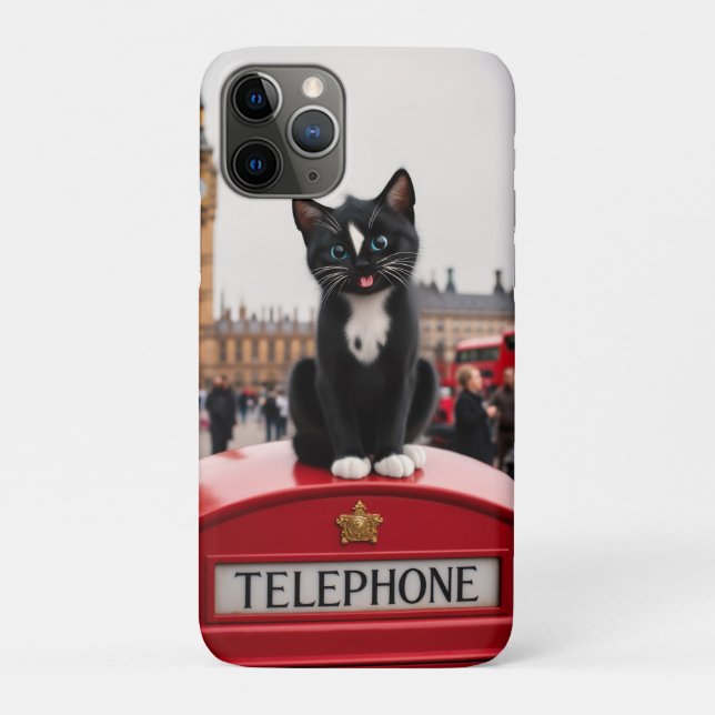 Felini on the Red Phone Booth: A London Adventure Case-Mate iPhone Case (Back)