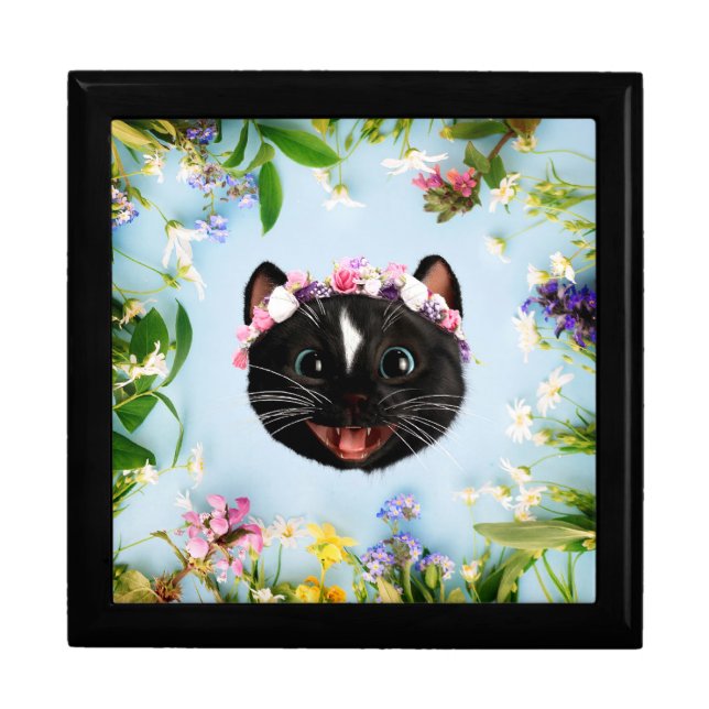Felini the Cat – Spring Blossom Crown Cutie Gift Box (Front)