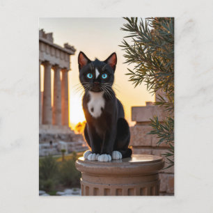 Felini Visits the Parthenon: A Greek Odyssey Holiday Postcard
