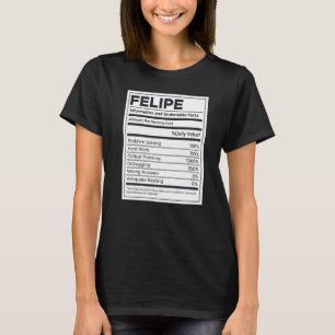 Felipe Nutrition Information Problem Solving Hard T-Shirt