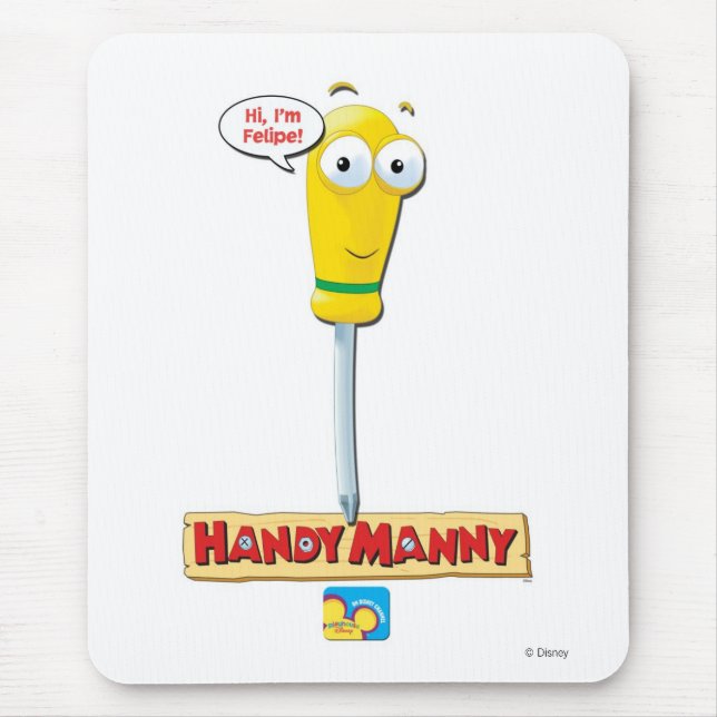Felipe the Screwdriver Disney Mouse Pad (Front)