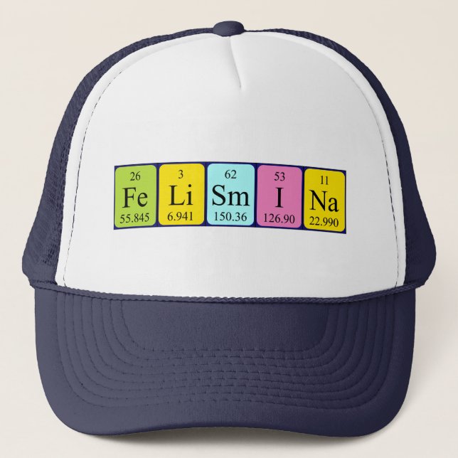 Felismina periodic table name hat (Front)