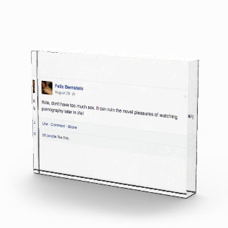 Felix Bernstein Acrylic Block Award