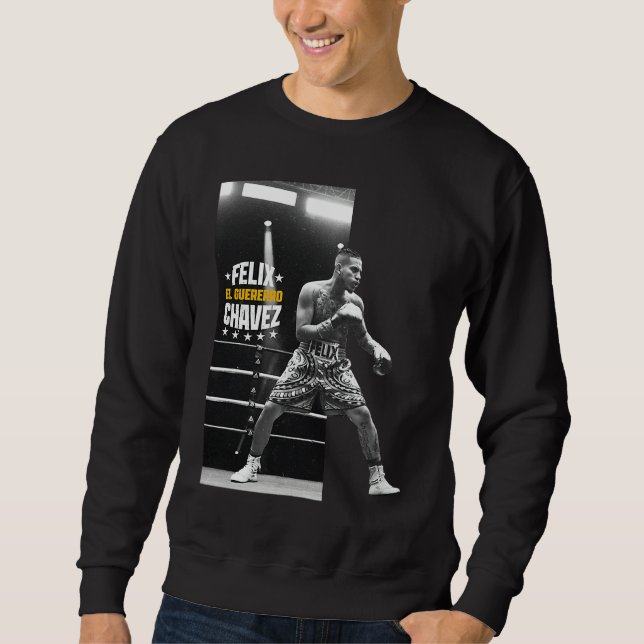 Felix Chavez pose faced right yellow Sweatshirt (Front)