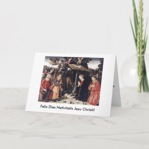 Felix Dies Nativitatis Jesu Christi Christmas Card