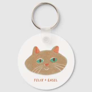 Felix + Easel Keychain