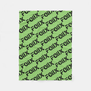 Felix from Orphan Black,block letters, repeat patt Fleece Blanket