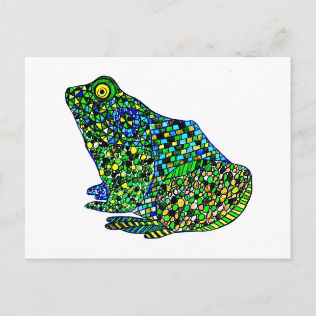 Felix Hip Hop Frog Postcard (Front)