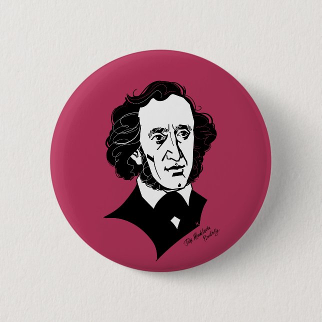 Felix Mendelssohn Bartholdy Button (Front)