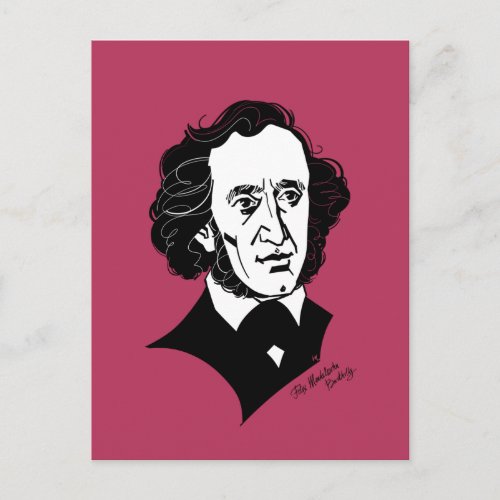 Felix Mendelssohn Bartholdy Postcard