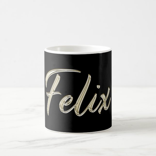 Felix Name whitegold Tasse Teetasse Kaffetasse Coffee Mug (Center)