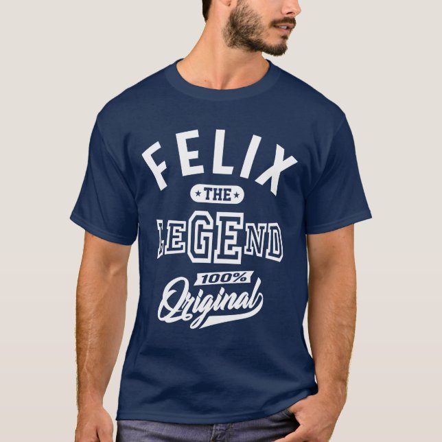 Felix Personalized Name Birthday Gift T-Shirt (Front)