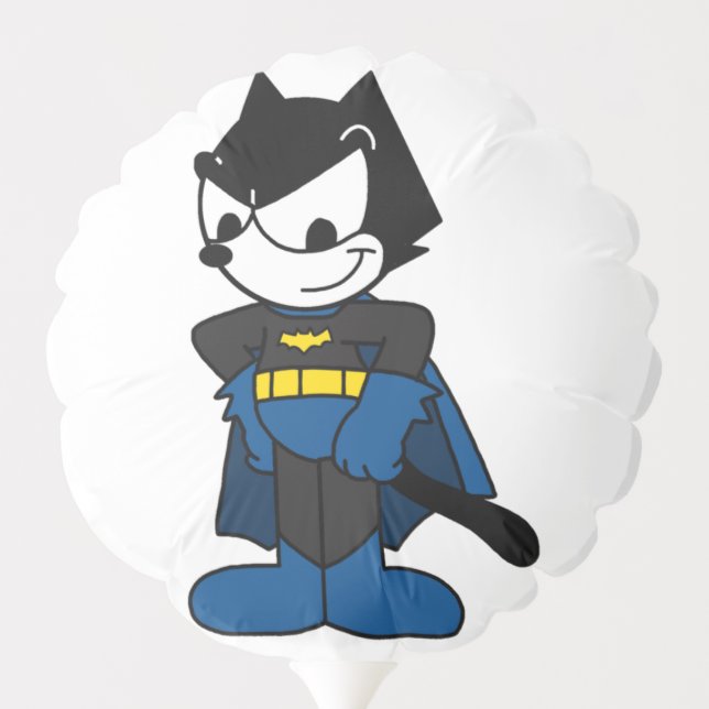 Felix the Hero — Cute Cartoon Superhero Design Balloon (Back)