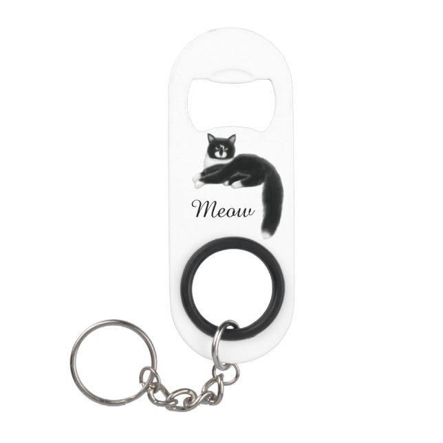 Felix the Tuxedo Cat Bottle Opener (Front)