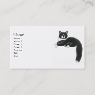 Felix the Tuxedo Cat Business Card