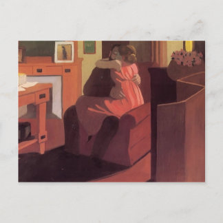 Felix Vallotton - Intimacy Couple in Interior Postcard