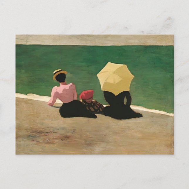 Felix Vallotton - On the Beach Postcard (Front)