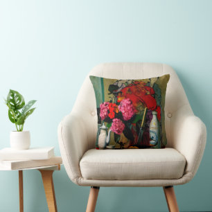 Felix Vallotton - Still Life in Chinese Painting Throw Pillow