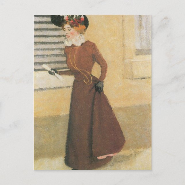 Felix Vallotton - Woman with hat Postcard (Front)