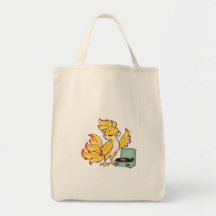 Felix Vinyl Listening Natural Grocery Tote