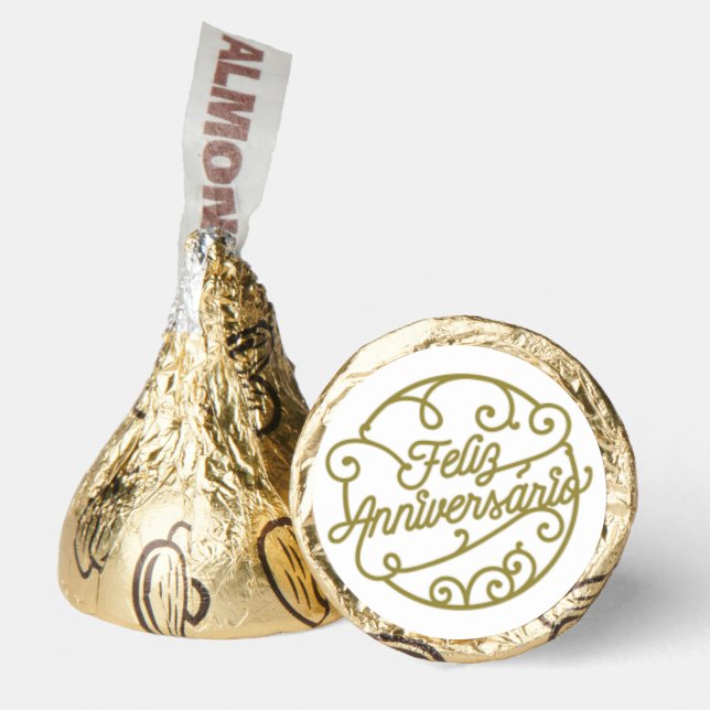 Feliz Aniversario de oro Hershey®'s Kisses® (Front)