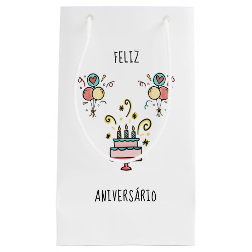 Feliz Aniversrio  Happy Birthday Small Gift Bag