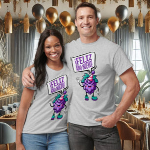 Feliz Año Nuevo Uvas Spanish Happy New Year T-Shirt
