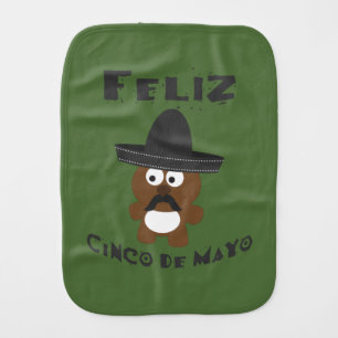 Feliz Cinco De Mayo Bear Burp Cloth