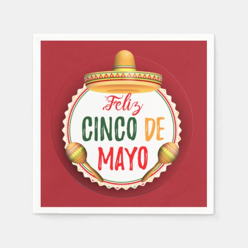 Feliz Cinco de Mayo Cinco de Mayo Party Napkins