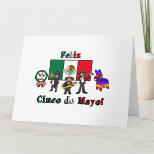 Feliz Cinco de Mayo! Holiday Cartoon Illustration Card