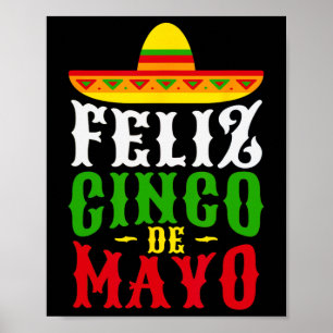 Feliz Cinco De Mayo Mexican Festival Party Poster