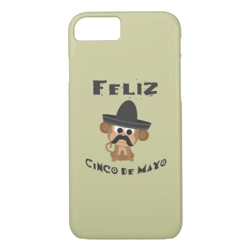Feliz Cinco De Mayo Monkey iPhone 87 Case