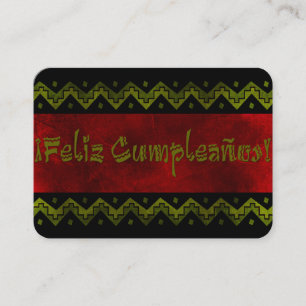 feliz cumpleanos arriba business card